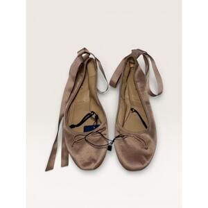 Balletcore ZARA Ballet Flats with Ankle Ribbon Tie